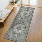 GENIMO 2'6"x10 Runner Rugs for Hallway, Machine Washable Non Slip Vintage Rugs - Image 8