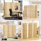 HOMCOM Room Divider, 6 Panel Folding Privacy Screen, 5.6' Tall Freestanding - Image 6