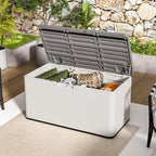 TARKARI Premium Pro Edition 100 Gallon Lockable Resin Deck Box, Waterproof & - Image 3