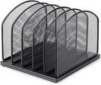 Huron 5-Slot Vertical File Binder Organizer Storage - Image 3