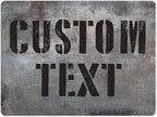 Custom Sign, Custom Street Sign, 11 Font Colors, 13 Font Styles, 4 Hole Options by MySignCenter
