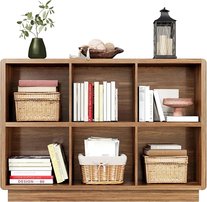 ChooChoo 6 Cube Storage Organizer, Wooden Bookcase - Image 4