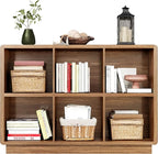 ChooChoo 6 Cube Storage Organizer, Wooden Bookcase - Image 4