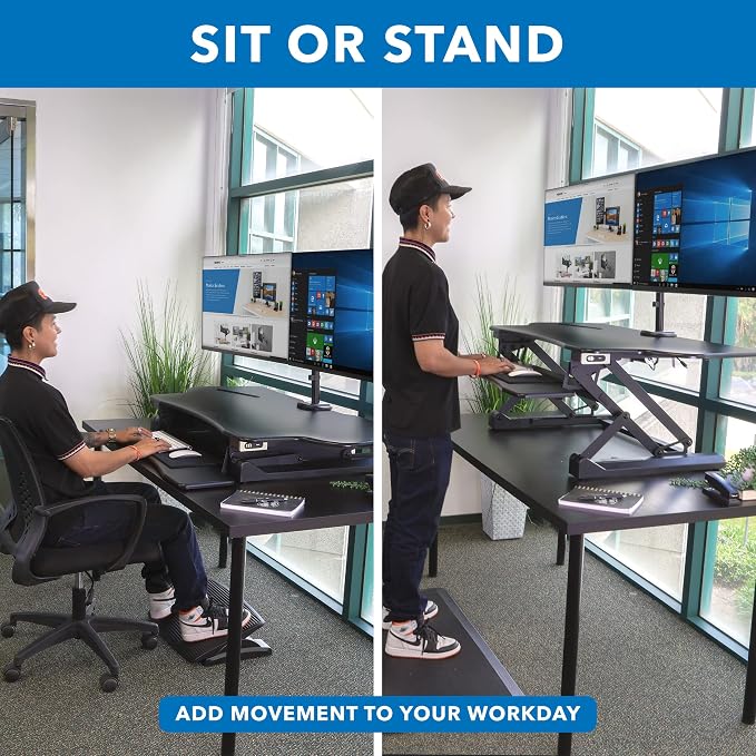 Mount-It! Electric Standing Desk Converter - Image 5