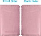 Wisdompro Business Card Holder, 2-Sided PU Leather Folio Name Card Holder - Image 6
