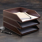 Gallaway Leather Letter Desk Organizer - Image 2