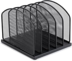 Huron 5-Slot Vertical File Binder Organizer Storage - Image 2