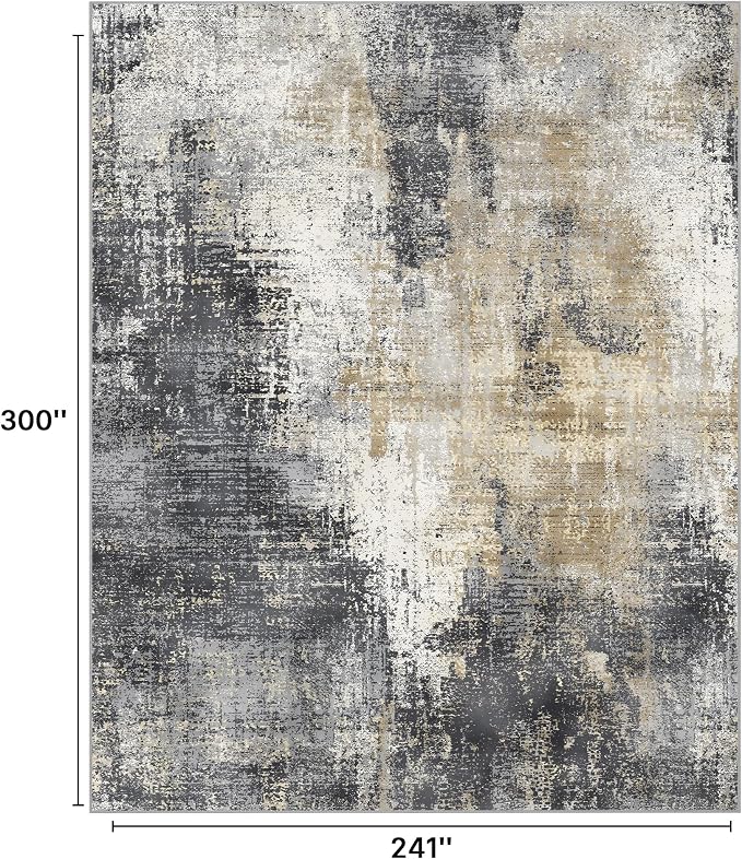 GENIMO Washable Area Rugs for Living Room, 8x10 Modern Non Slip Rugs, Low Pile - Image 2