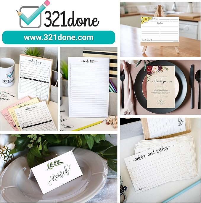 321Done 4-Pack Shopping List Notepad, 3.7x8.5 - Image 3