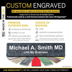 Personalized Name Plate with Choice of Mounting Holders - Image 2
