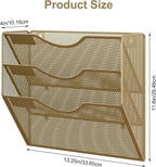 EasyPAG 3 Pocket Mesh Wall File Organizer, Hanging Paper Folder Holder - Image 6