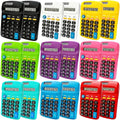 18 Pack Pocket Calculator Bulk: 8 Digit Hand Held Basic Calculator Small Solar by Qneiaym