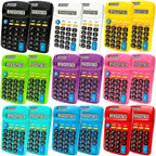 18 Pack Pocket Calculator Bulk: 8 Digit Hand Held Basic Calculator Small Solar by Qneiaym