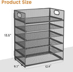 Subekyu 6 Tier Paper Organizer for Desk - Image 6