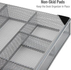 Mind Reader Drawer Organizer, Desk Org, Utensil Organizer, Metal Mesh - Image 4