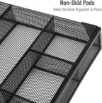 Mind Reader Drawer Organizer, Desk Org, Utensil Organizer, Metal Mesh - Image 4