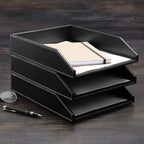 Gallaway Leather Letter Tray Organizer - Image 2