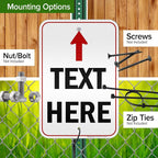 Custom Arrow, Custom Directional Sign, Up Arrow, 12x18 Inches, 3M EGP Reflective - Image 5