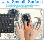 Beige Flowers Desk Mat Mousepad Cute Boho Plants Large Extended Gaming Mouse - Image 6