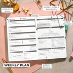 Clever Fox Planner – Undated Weekly & Monthly Planner - Image 3