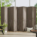 Cozy Castle Wood Room Divider, 8 Panels Folding Privacy Screen, 66.9'' Wall by CozyCastle