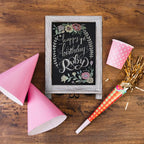 HBCY Creations Rustic Whitewash Tabletop Chalkboard Sign / Hanging Magnetic - Image 7