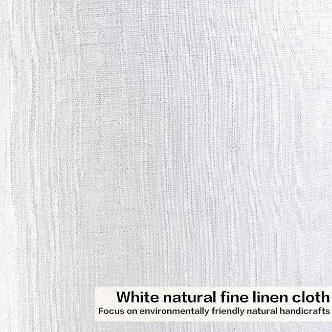 Large White Texture Lamp Shades-14"Top × 16" Bottom × 11" High, Drum Lampshades - Image 3