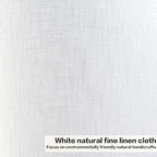 Large White Texture Lamp Shades-14"Top × 16" Bottom × 11" High, Drum Lampshades - Image 3